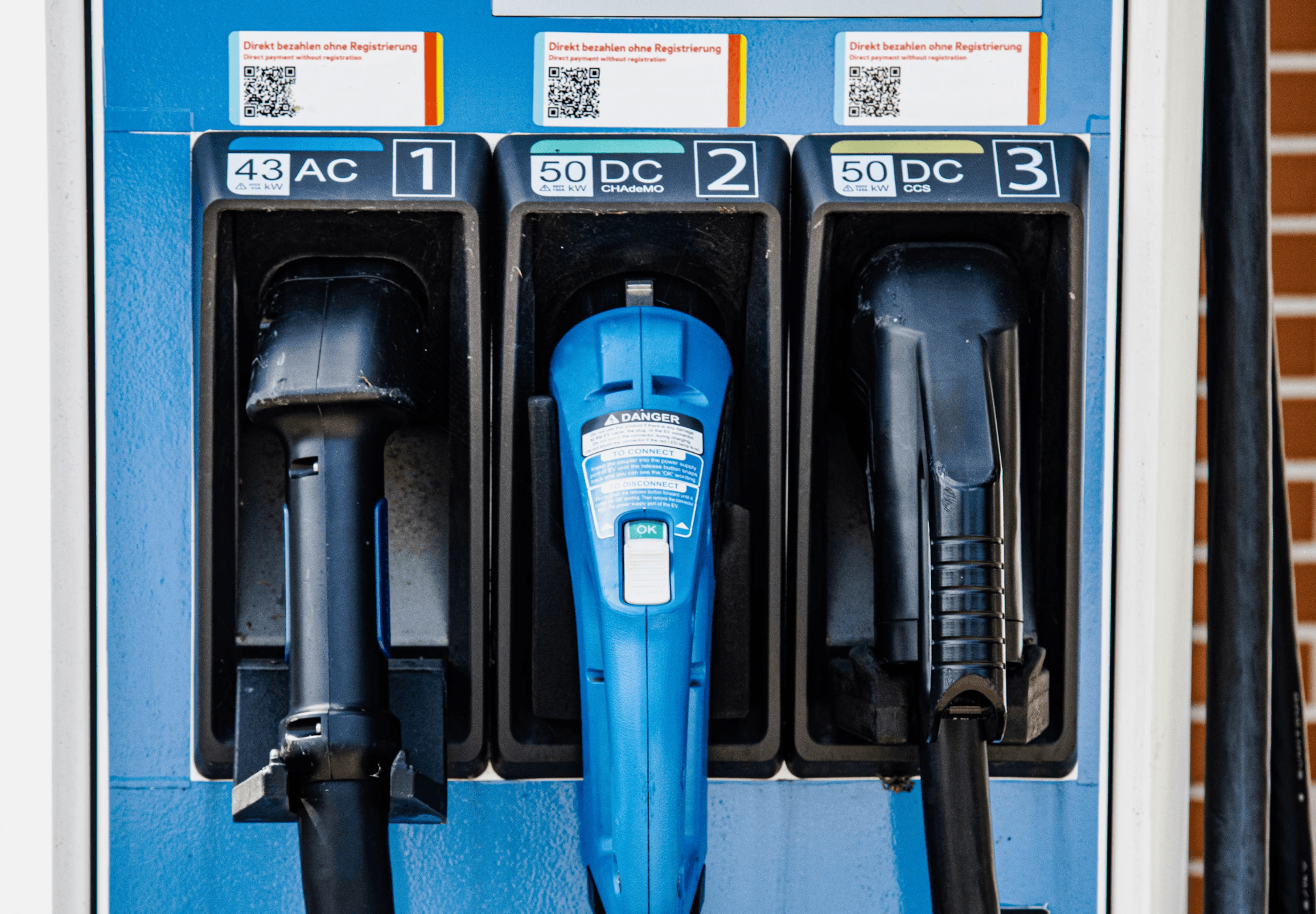 Electric vehicle charging connectors